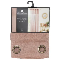 VOILAGE FRED VOLANT TERRACOTTA 140X240CM