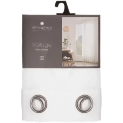 VOILAGE GEORGETTE BLANC 140X240CM