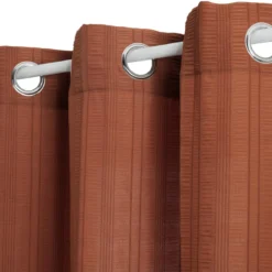 VOILAGE NOA SEERSUCKER TERRACOTTA 140X240CM