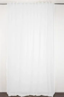 VOILAGE ZEPHYR BLANC 280X300CM GALON FRONCEUR PATTE CACHEE