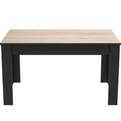 WAYNE TABLE 140X90 CHENE BROSSE NR MAT