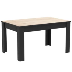 WAYNE TABLE 140X90 CHENE BROSSE NR MAT