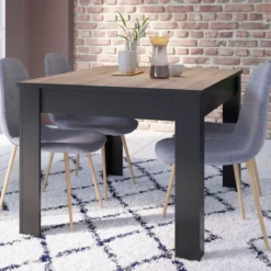 WAYNE TABLE 140X90 CHENE BROSSE NR MAT