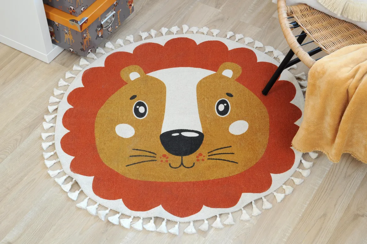 ZIMBA TAPIS DIAM 90 CM FAUVE